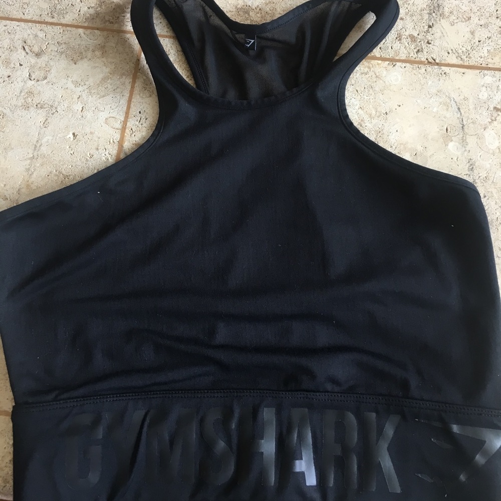 Gymshark Black Crop Top